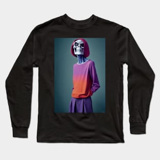 Top Model Skeleton Long Sleeve T-Shirt